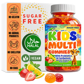 Gummies multivitamines MonesAli pour enfants saveur orange et fraise