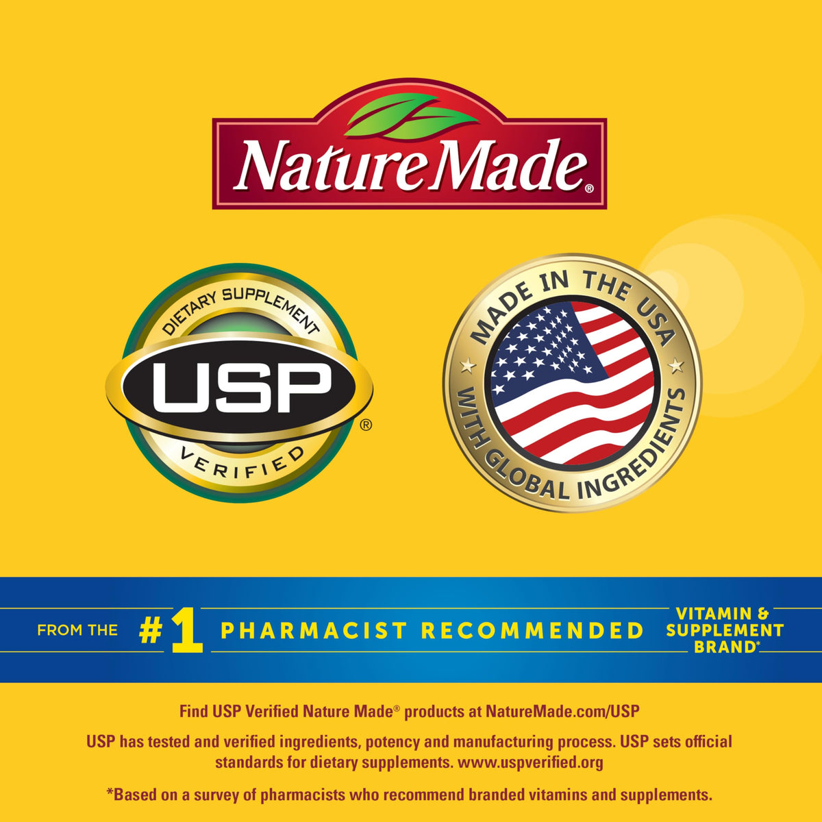 Gummies multivitaminés Nature Made sur un fond blanc