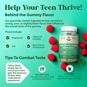 Gummies multivitamines Natures Craft pour adolescents, vue de face