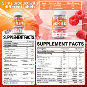 Gummies multivitamines NEVISS à la framboise, vue de près