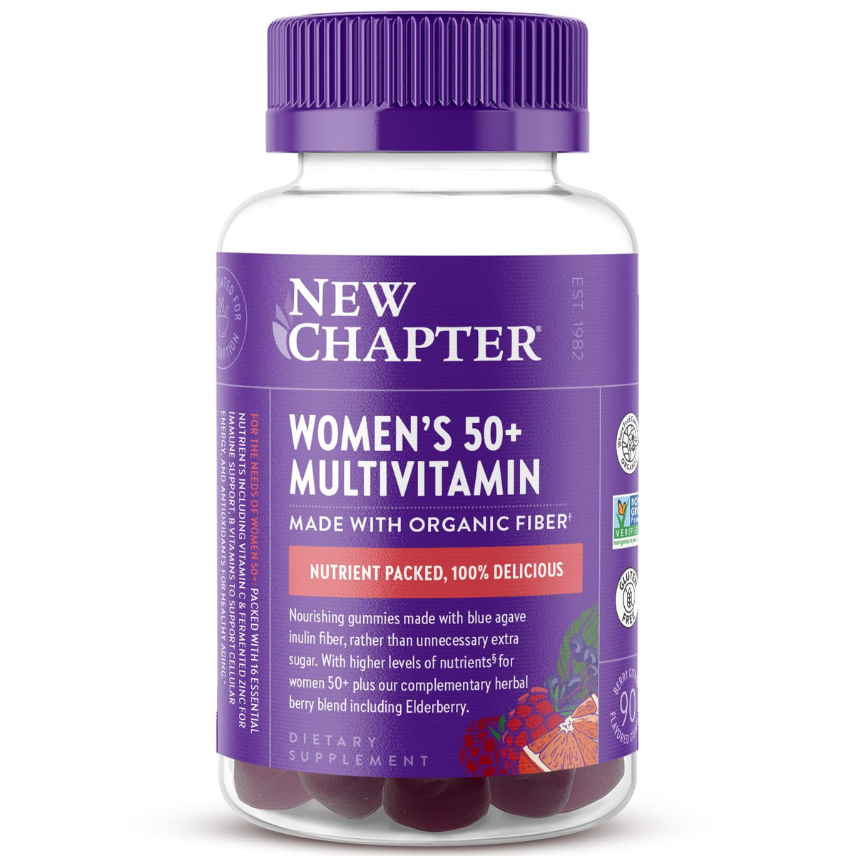 Gummies multivitamines New Chapter Femme 50+ en vue de face
