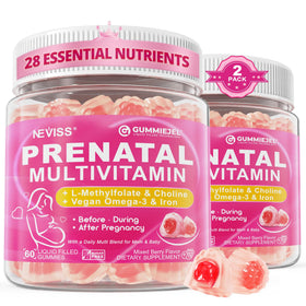 Gummies Multivitamines Prénatales NEVISS 120 gummies en pot