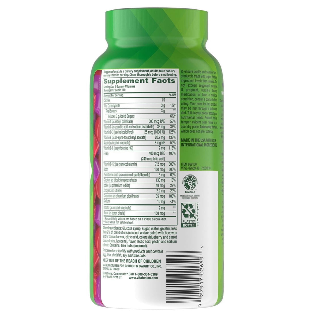 Gummies multivitamines R&C Store sur une table