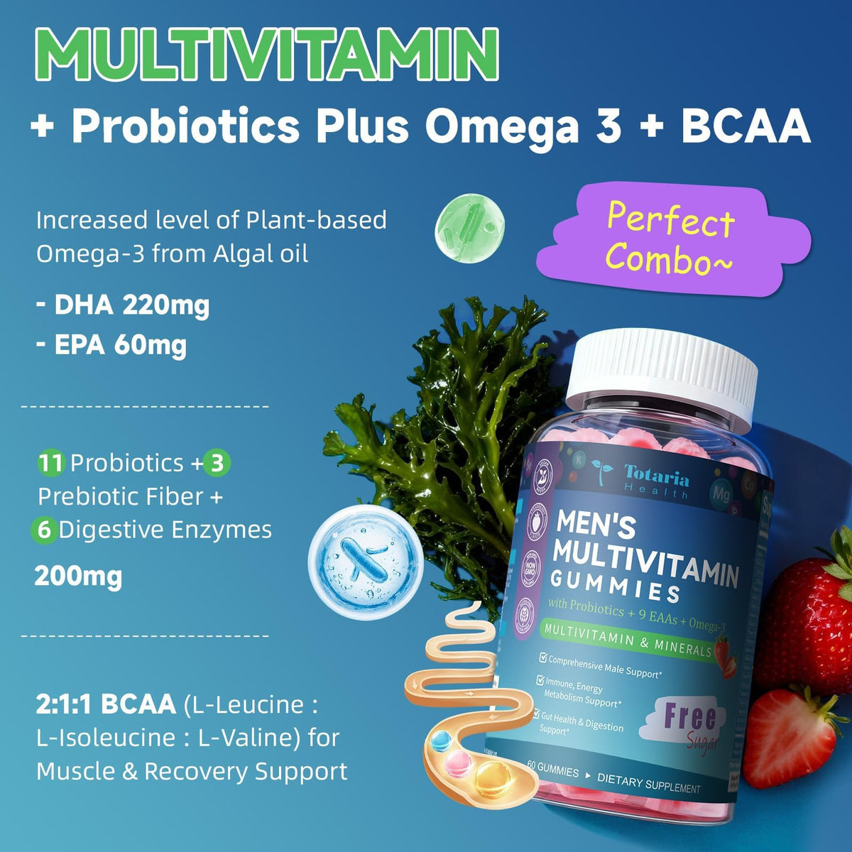 Gummies multivitamines Totaria dans un environnement de vie actif