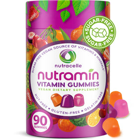Gummies multivitamines vegan Keto Nutracelle en boîte de 90 unités