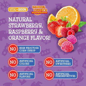 Gummies multivitamines Vital+Boon, présentation des gummies