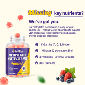 Gummies multivitamines Vylarithonixa sur une table en bois