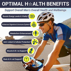 Gummies multivitamines Wiszeen pour hommes, présentation des gummies au citron