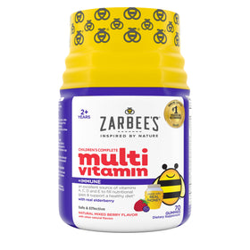 Gummies multivitamines Zarbee's pour enfants 70 ct, vue de face
