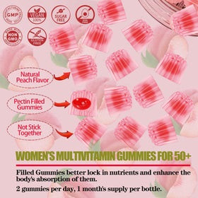 Gummies multivitamines ZEGBALP 50+ avec étiquette visible