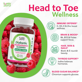 Gummies multivitaminiques YUM-V'S avec saveur naturelle de framboise