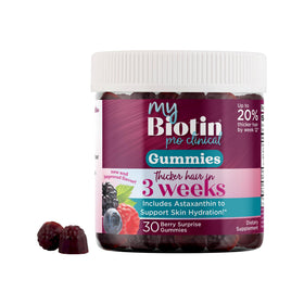 Gummies MyBiotin ProClinical de Purity Products en sachet transparent