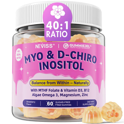 Gummies Myo-Inositol & D-Chiro Inositol NEVISS face avant du paquet
