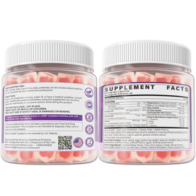Gummies Myo-Inositol et D-Chiro Inositol EnvyCure, 240g, présentation sur une table