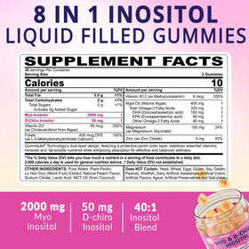 Gummies Myo-Inositol et D-Chiro Inositol NEVISS vue arrière