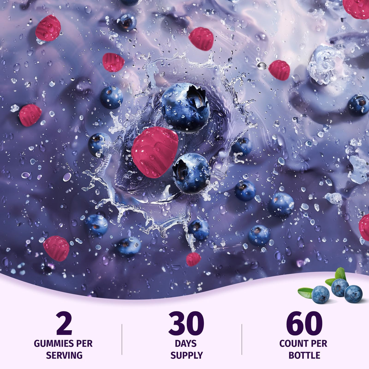 Gummies NAC 1000mg HOLLEGEND, format pratique à mâcher
