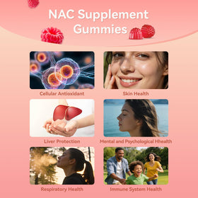 Gummies NAC Agumoon, vue de côté pour montrer la texture