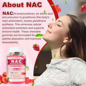 Gummies NAC Flyrocer dans une main, montrant leur taille