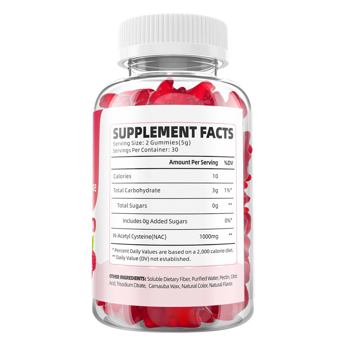Gummies NAC GrnLife avec une cuillère pour dosage