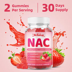 Gummies NAC Mchokuu 1000mg avec étiquette visible