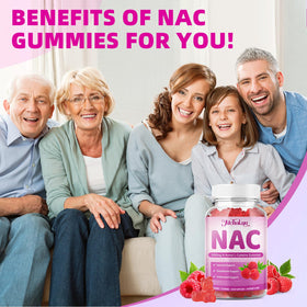 Gummies NAC Mchokuu 1000mg montrant la texture