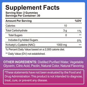 Gummies NAC Ruduwu 1000mg, vue de près des gummies
