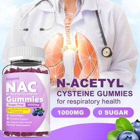 Gummies NAC Sijigood avec étiquette et ingrédients visibles