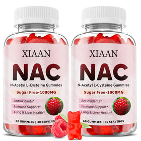 Gummies NAC XIAAN 1000mg saveur framboise en boîte de 120 unités