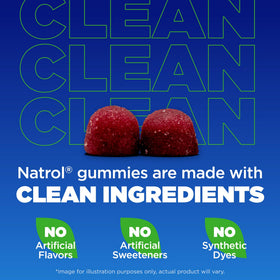 Gummies Natrol au magnésium citrate avec une cuillère