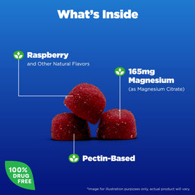 Gummies Natrol au magnésium citrate en vue de près