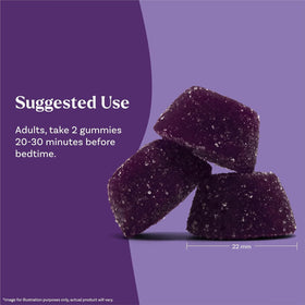 Gummies Natrol dans une main pour montrer la taille