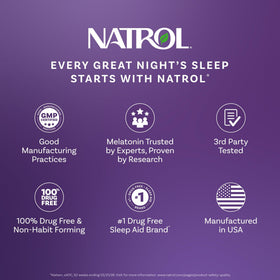 Gummies Natrol Mélatonine 10 mg en main