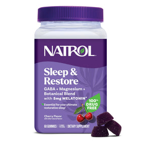 Gummies Natrol Sleep & Restore au goût cerise, 60 gummies