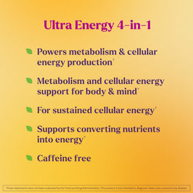 Gummies Natrol Ultra Energy 4-en-1 B12 1000 mcg avec emballage