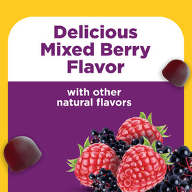 Gummies Nature Made avec étiquette et informations nutritionnelles