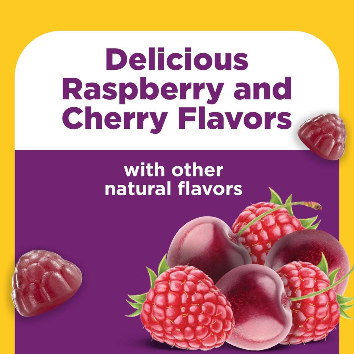 Gummies Nature Made Probiotiques sur une assiette