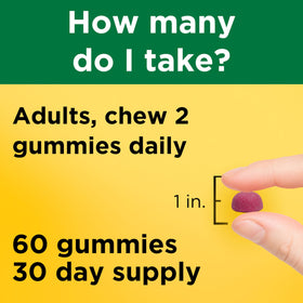 Gummies Nature Made sur une main