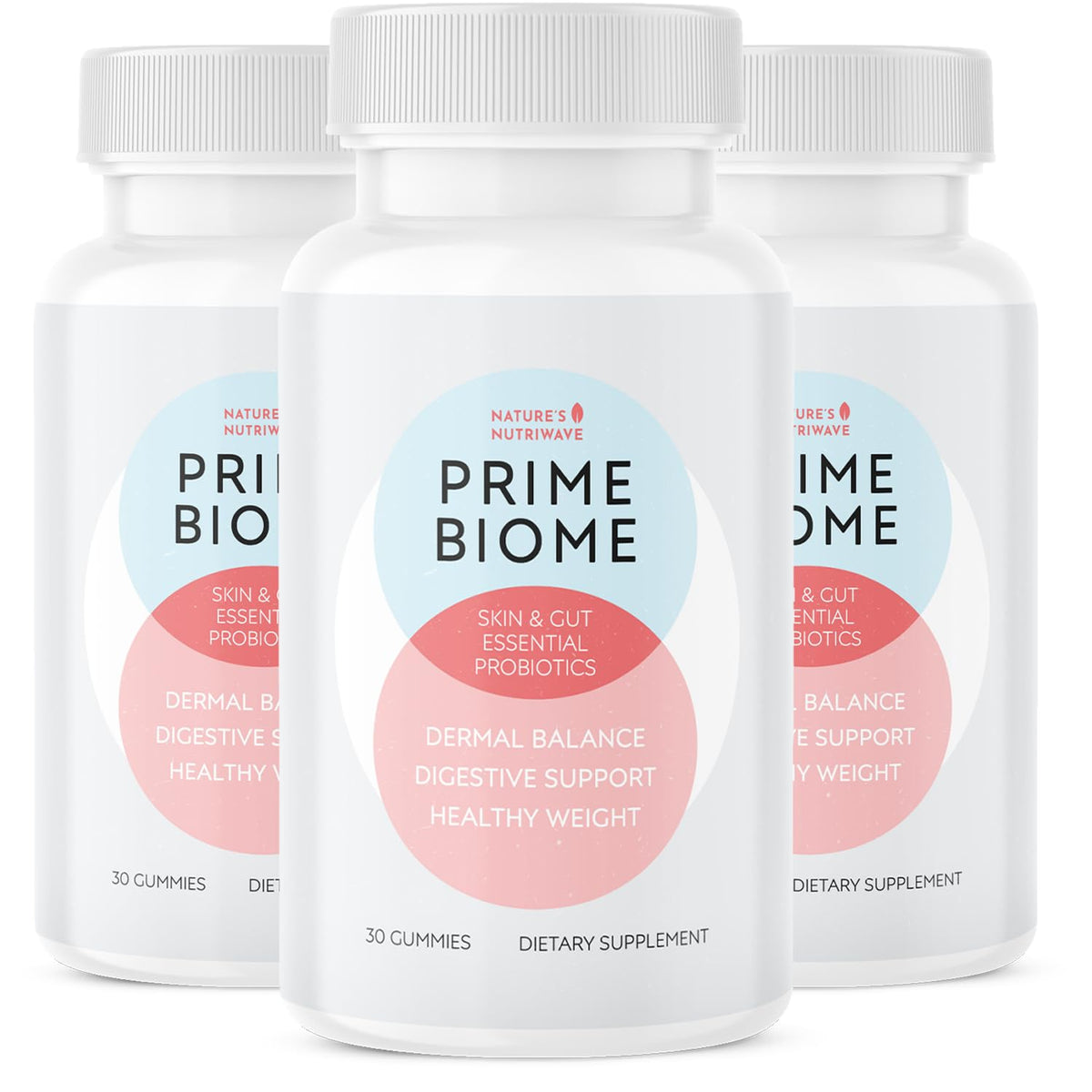 Gummies Nature’s NutriWave Inuline, Champignon Lion et Gingembre, vue de face