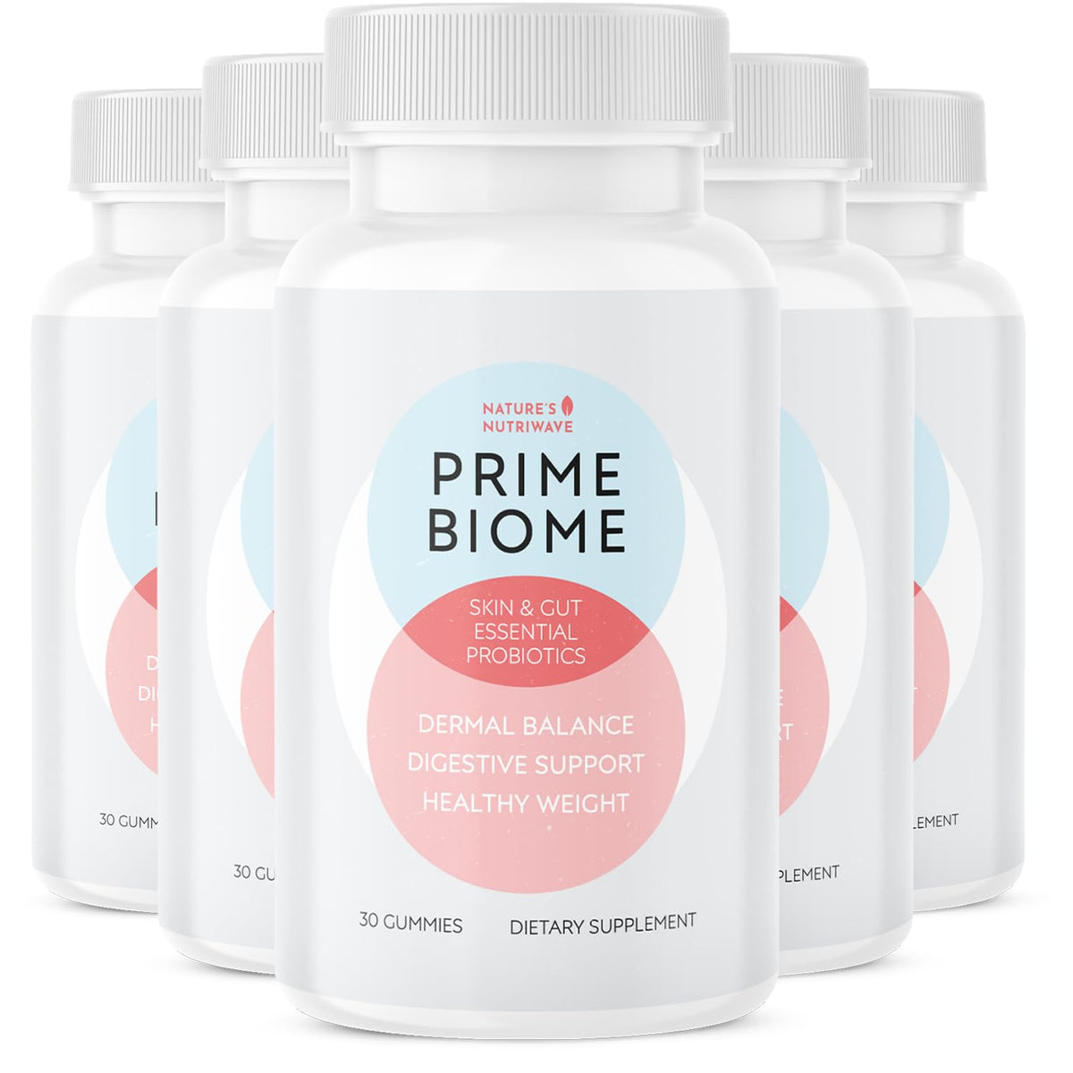 Gummies Nature’s NutriWave vue de face avec emballage
