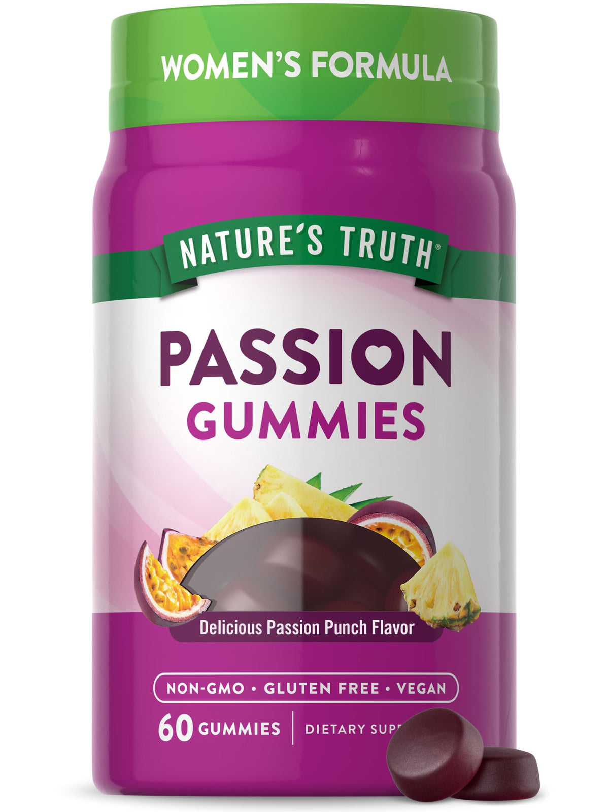 Gummies Nature's Truth Passion en boîte avec étiquette