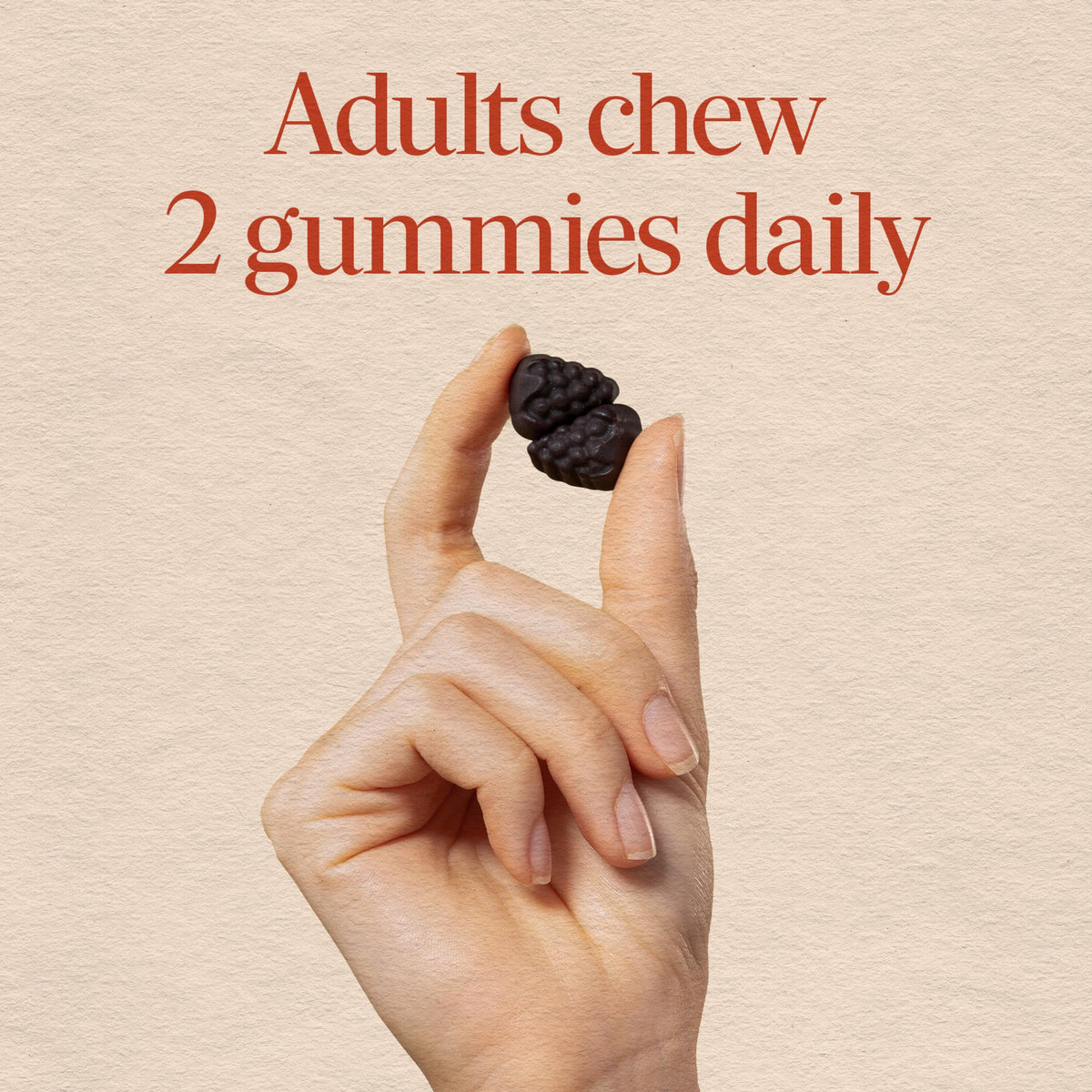 Gummies Nature's Way COGNIGRAPE 60 ct avec un arrière-plan de café