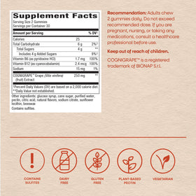 Gummies Nature's Way COGNIGRAPE 60 ct sur une table avec d'autres vitamines