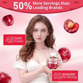Gummies Natures Aid avec des ingrédients naturels en arrière-plan