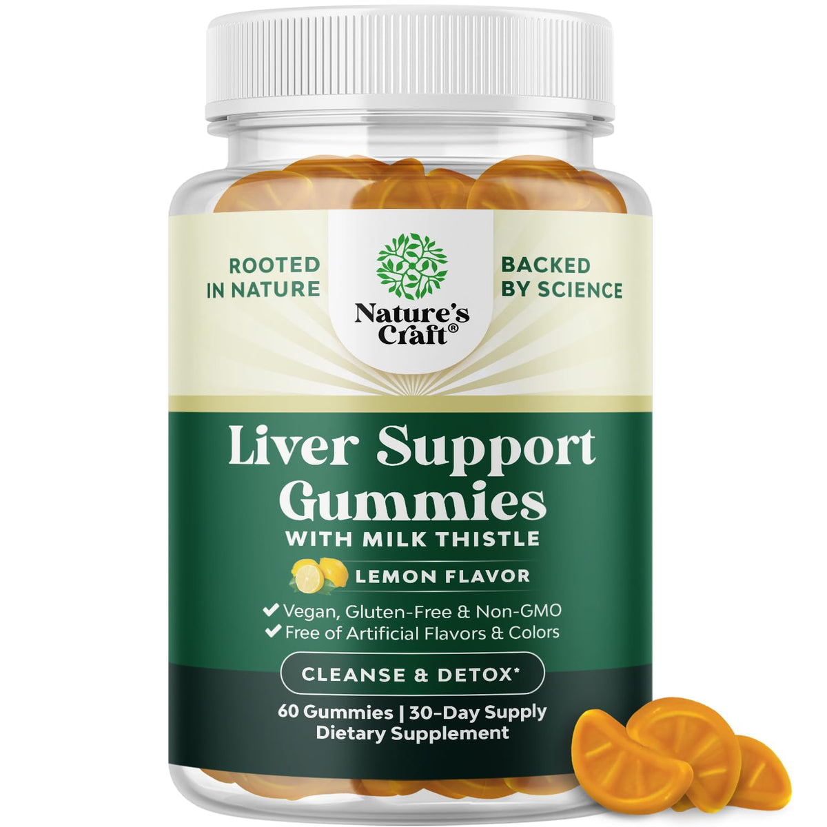 Gummies Natures Craft au chardon-marie vue de face