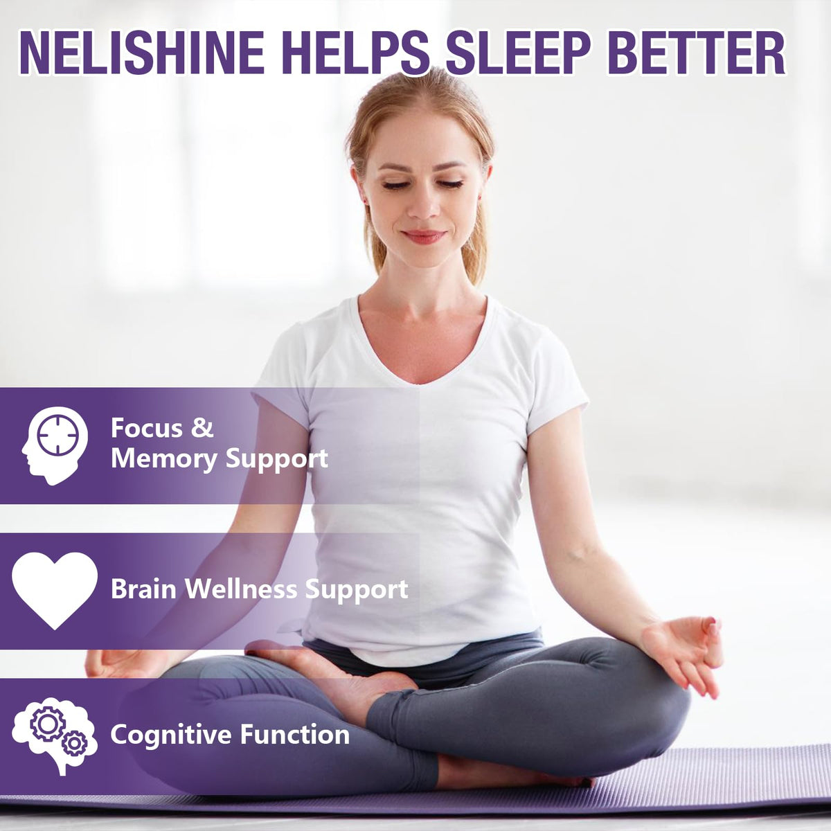 Gummies Nelishine Alpha GPC 2000mg avec ingrédients