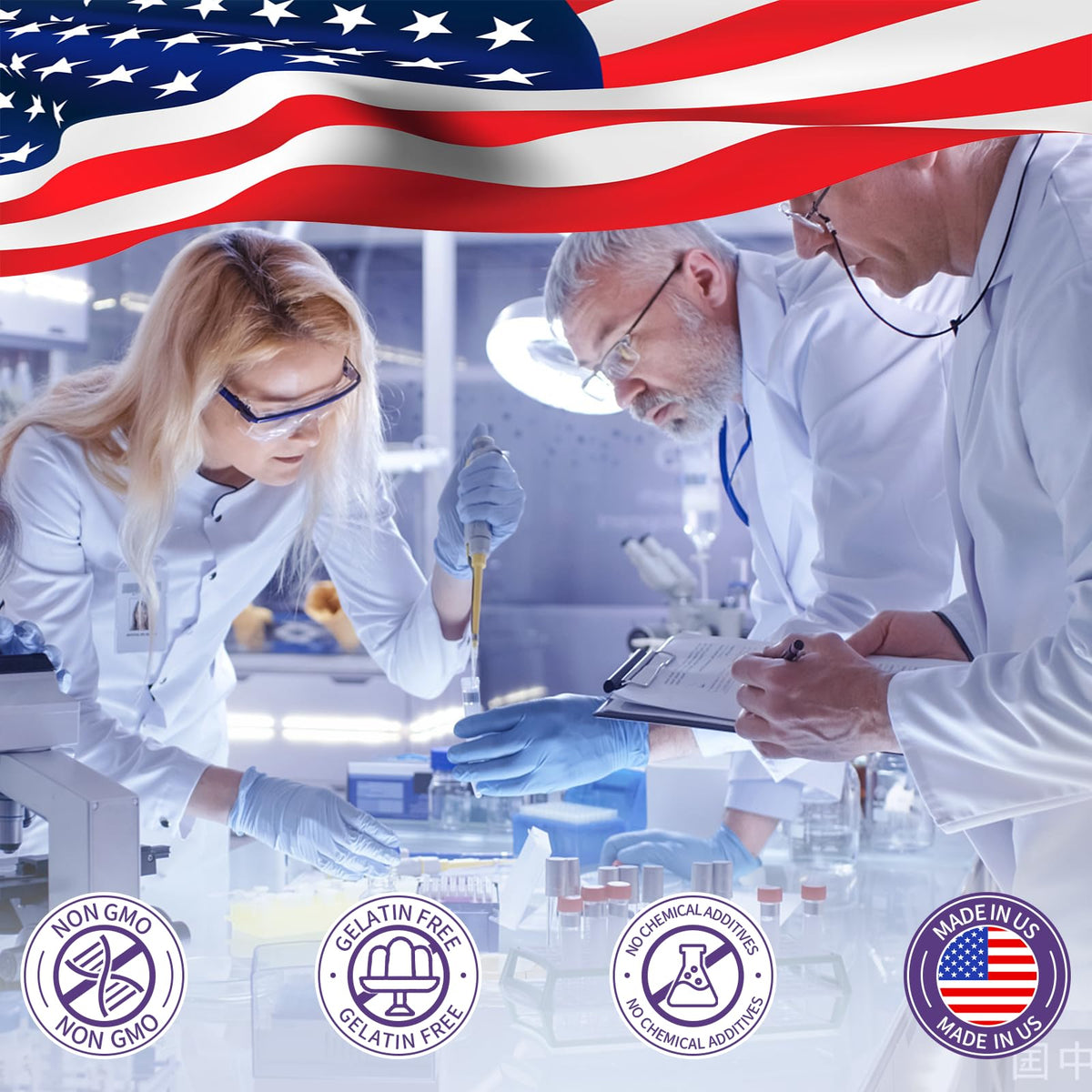 Gummies Nelishine Alpha GPC 2000mg en présentation