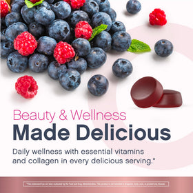 Gummies NeoCell avec une cuillère sur une table