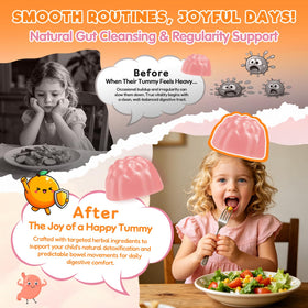 Gummies Nettoyage Intestinal Adeqauom avec étiquette détaillée
