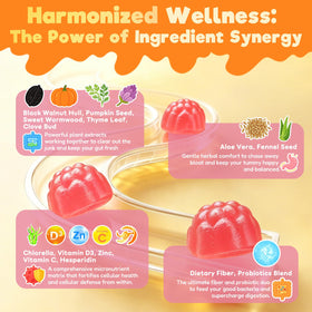 Gummies Nettoyage Intestinal Adeqauom vue de côté