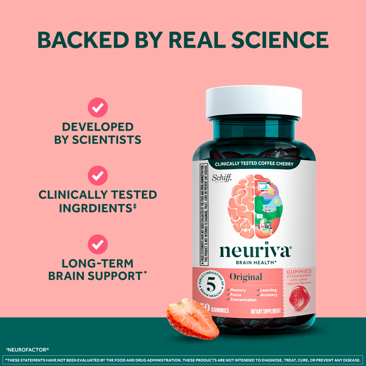 Gummies NEURIVA avec des ingrédients naturels